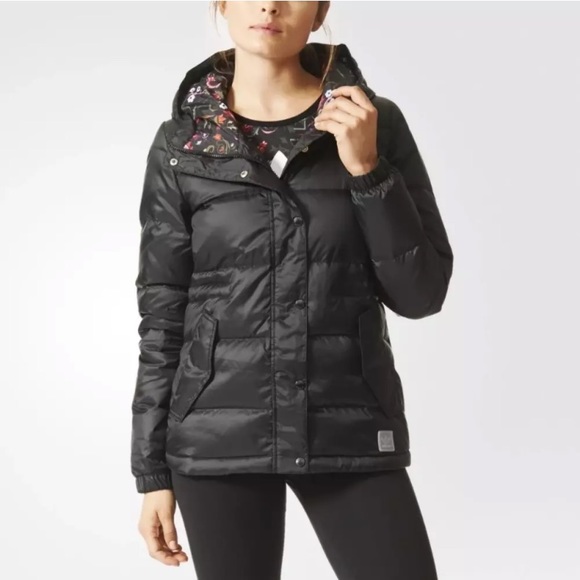 Adidas Originals Down Puffer Hooded Jacket - Picture 2 of 15